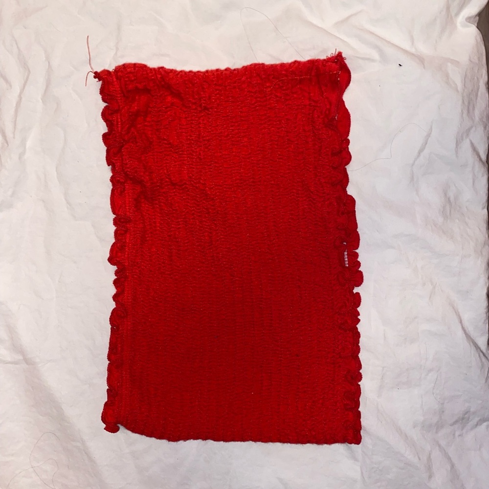 Fashion Nova Ruched Red Tube Top